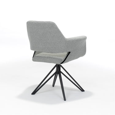 Esszimmerstuhl Katy - Drehbar - Bouclé Grau