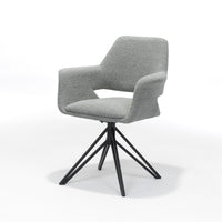 RV Design Eetkamerstoel Katy - Draaibaar - Bouclé Grijs - Mooier Thuis