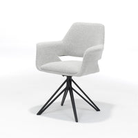 RV Design Eetkamerstoel Katy - Draaibaar - Bouclé Champagne - Mooier Thuis