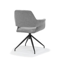 RV Design Eetkamerstoel Katy - Draaibaar - Stof Grijs