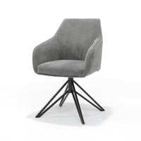 RV Design Eetkamerstoel Blues - Draaibaar - Ribstof Antraciet - Mooier Thuis