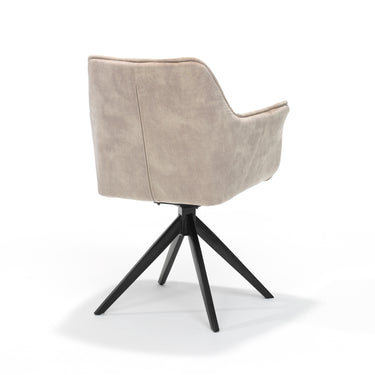 Esszimmerstuhl Magnus - Drehbar - Samt Beige
