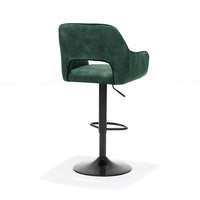 RV Design Barkruk Katy - Velvet Hunter groen