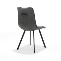 RV Design Eetkamerstoel Cora - Kunstleer Grafiet