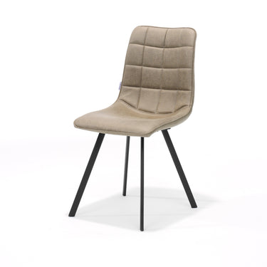 Eetkamerstoel Cora - Kunstleer Beige