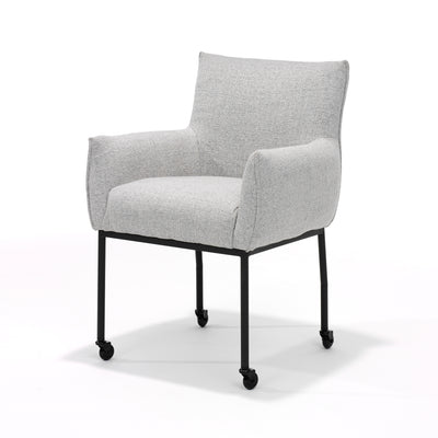 Eetkamerstoel Giant - Vast - Stof Beige