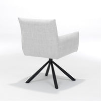 RV Design Eetkamerstoel Focus - Draaibaar - Stof Naturel