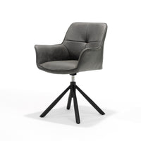 RV Design Eetkamerstoel Rapid - Draaibaar - Kunstleer Antraciet