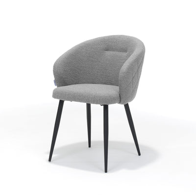 Eetkamerstoel Kelly - Bouclé Grijs