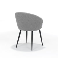 RV Design Eetkamerstoel Kelly - Bouclé Grijs