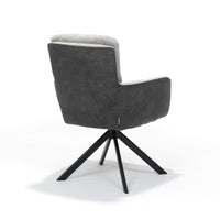 RV Design Eetkamerstoel Fred - Draaibaar - Stof Ecru - Mooier Thuis