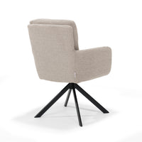 RV Design Eetkamerstoel Fred - Draaibaar - Stof Naturel