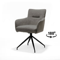 Eetkamerstoel Joey - Draaibaar - Retro Bliss Antraciet - afbeelding 2