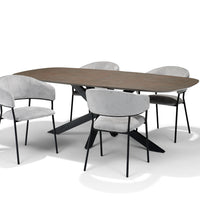 RV Design Eetkamerstoel Liam - Stof Lichtgrijs - Mooier Thuis