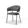 Eetkamerstoel Liam - Stof Antraciet - 59 cm breed - Mooier Thuis