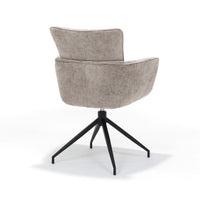 Evan armstoel wit - Perfecte Harmonie - zwart frame