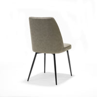 Paula stoel zand - Soft - zwart frame