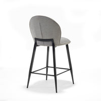 RV Design Barkruk Cuba - Stof Grijs