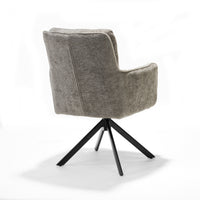 RV Design Eetkamerstoel Alex - Draaibaar - Stof Ecru - Mooier Thuis