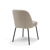 Luxor stoel wit - Retro Bliss 03 - zwart frame