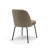 Luxor stoel taupe - Retro Bliss 18 - zwart frame