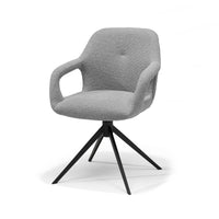 Move armstoel grijs - Sahara 455 - zwart frame