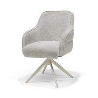 Atlanta armstoel champagne - Alpine 186 - beige frame