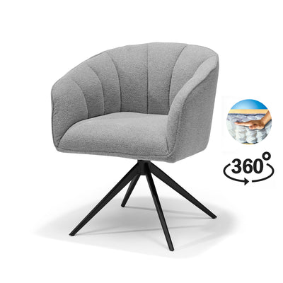 Cocoon armstoel grijs - Sahara - zwart frame