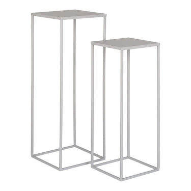 Beja Stahl-Blumensäule, 2 Stück - sand