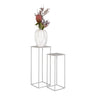 Beja Bloemenzuil van staal 2 stuks - zand bloemenstandaard - 19/22 cm breed - Mooier Thuis