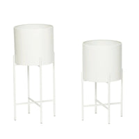 Hübsch Witte Airy Pots (set van 2)