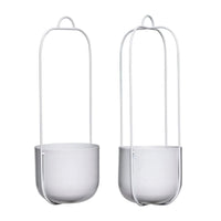 Hübsch Lotus hangpotten lichtgrijs (set van 2)