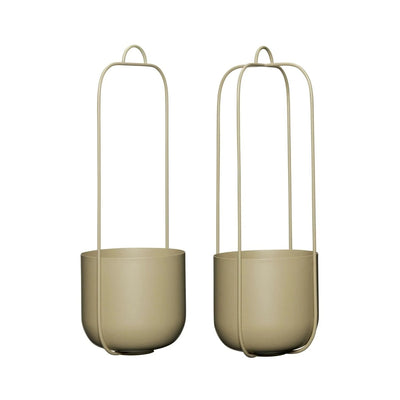 Lotus-Hängeblumentöpfe, khaki (2er-Set)