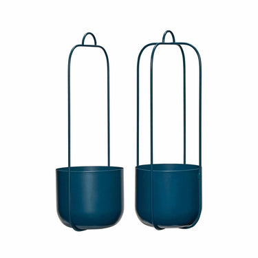 Lotus Hangpotten Petrol (set van 2)