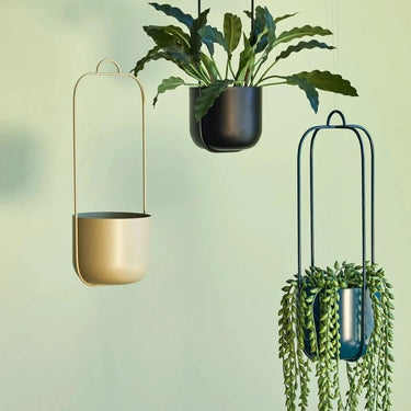 Lotus Hangpotten Petrol (set van 2)