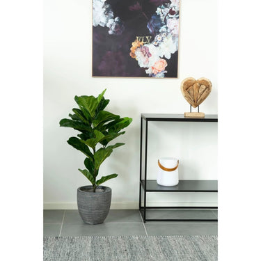 Vioolbladplant kunstboom - groen - 100 cm