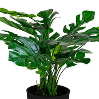 House of Nordic Monstera kunstplant - groen - 45 cm