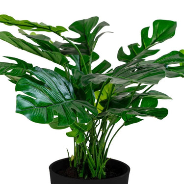 Monstera kunstplant - groen - 45 cm