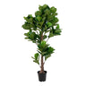 Vioolbladplant kunstboom - groen - 190 cm - 93 cm breed - Mooier Thuis