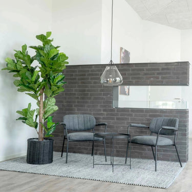 Vioolbladplant kunstboom - groen - 190 cm