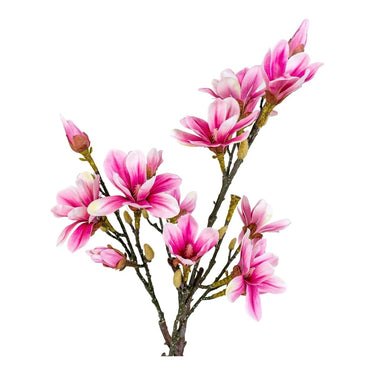 Magnolia kunstboom - groen/roze - 75 cm