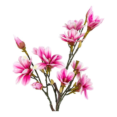 Magnolia kunstboom - groen/roze - 75 cm