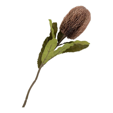 King Protea boeket kunstbloemen - bordeaux - 65 cm