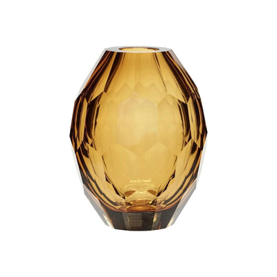 Facettierte Vase Bernstein