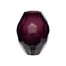 Facettenvaas bordeaux - glas - Mooier Thuis
