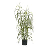 Siergras kunstplant - groen - 89 cm - 36 cm breed - Mooier Thuis
