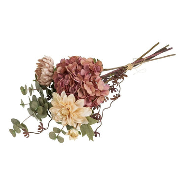 Dahlia boeket kunstbloemen - multicolor - 68 cm