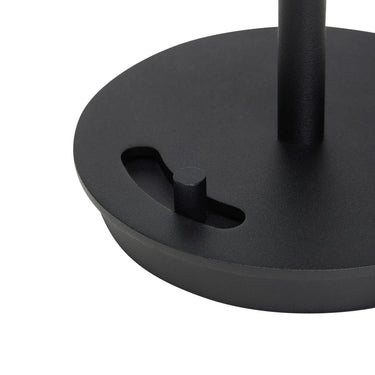 Zwarte draagbare salonlamp