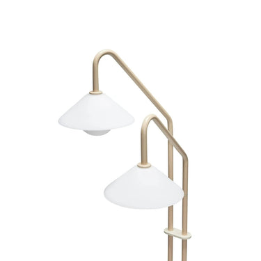 Como Vloerlamp 2-lichts Beige