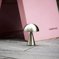 Hübsch Mush draagbare lamp nikkel - Mooier Thuis